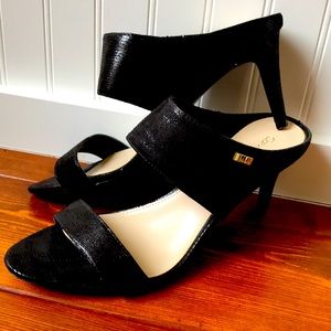 Calvin Klein Black Sandal. Slide style. Sz 10